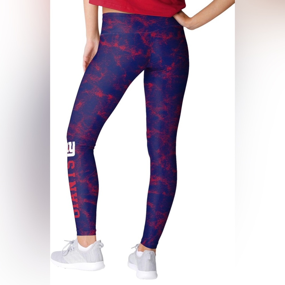 FOCO Women's NY Giants NFL Ladies Team Color Cloud Leggings new with tags. - Picture 5 of 6